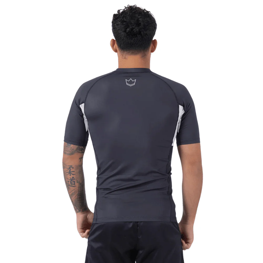 Kingz Ranked Performance V2 Short Sleeve Rashguard Black - Image 2