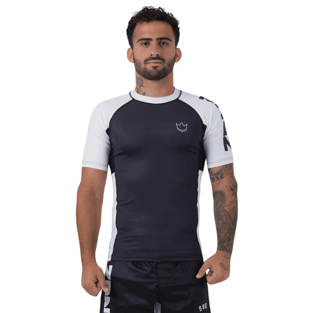 Kingz Ranked Performance V2 Short Sleeve Rashguard White