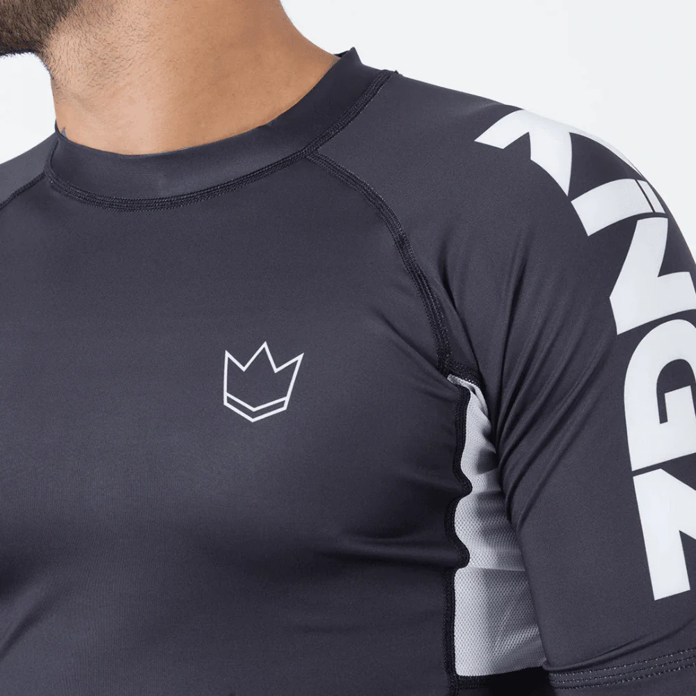 Kingz Ranked Performance V2 Short Sleeve Rashguard Purple - Image 3