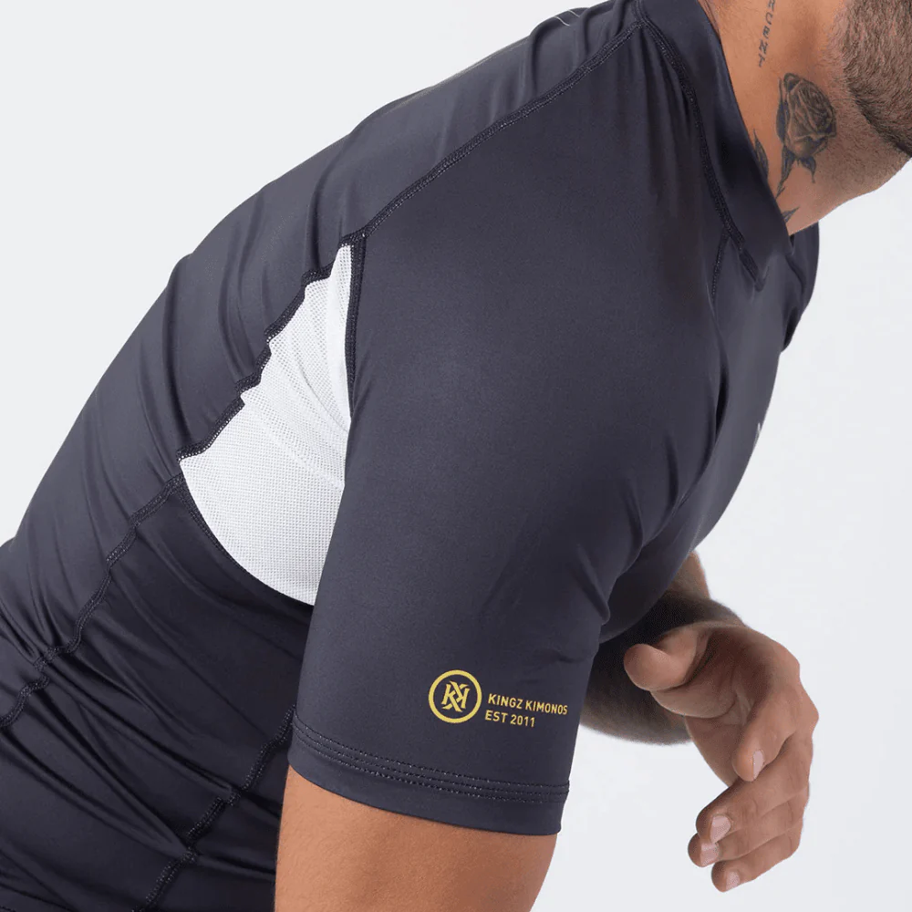 Kingz Ranked Performance V2 Short Sleeve Rashguard Purple - Image 6