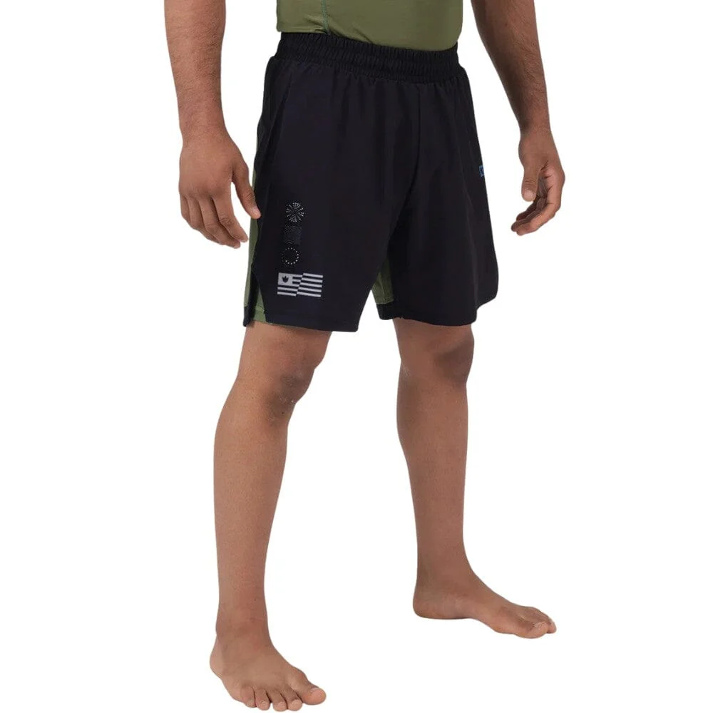 Kingz Trooper Hybrid Shorts Military Green - Image 2