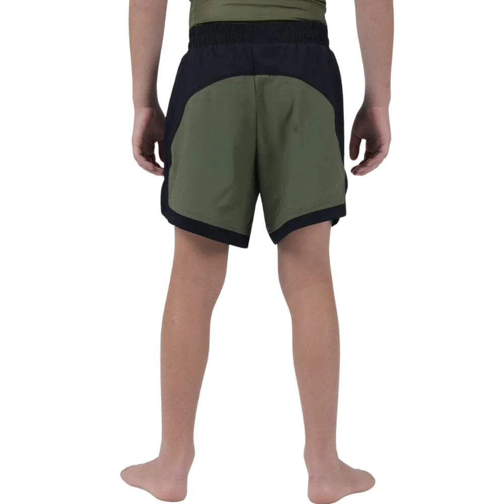 Kingz Trooper Youth Hybrid Shorts Military Green - Image 3