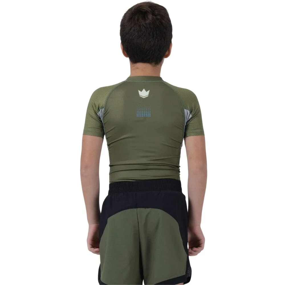 Kingz Trooper Youth Rashguard Military Green - Image 3