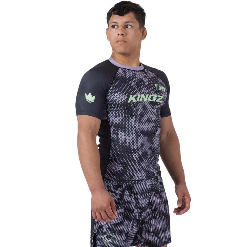 Kingz Viper Rashguard Black/Purple - Image 2
