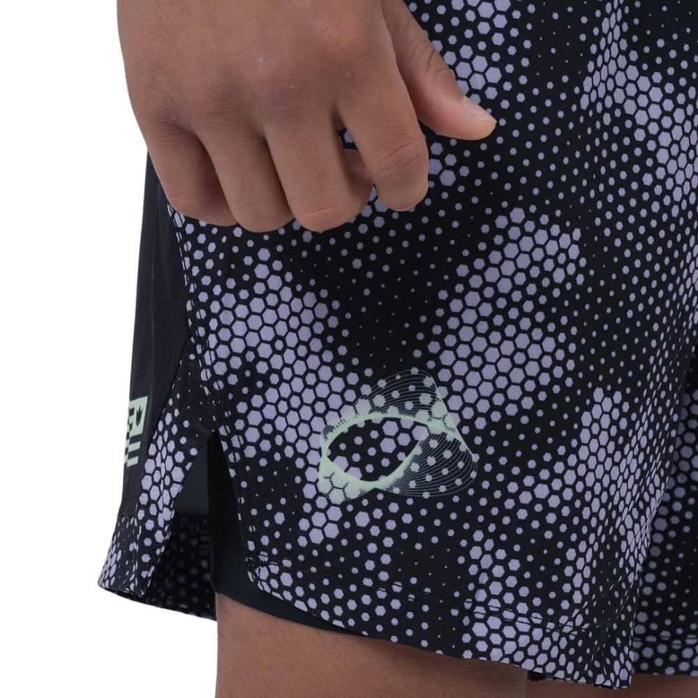 Kingz Viper Youth Hybrid Shorts Black/Purple - Image 6
