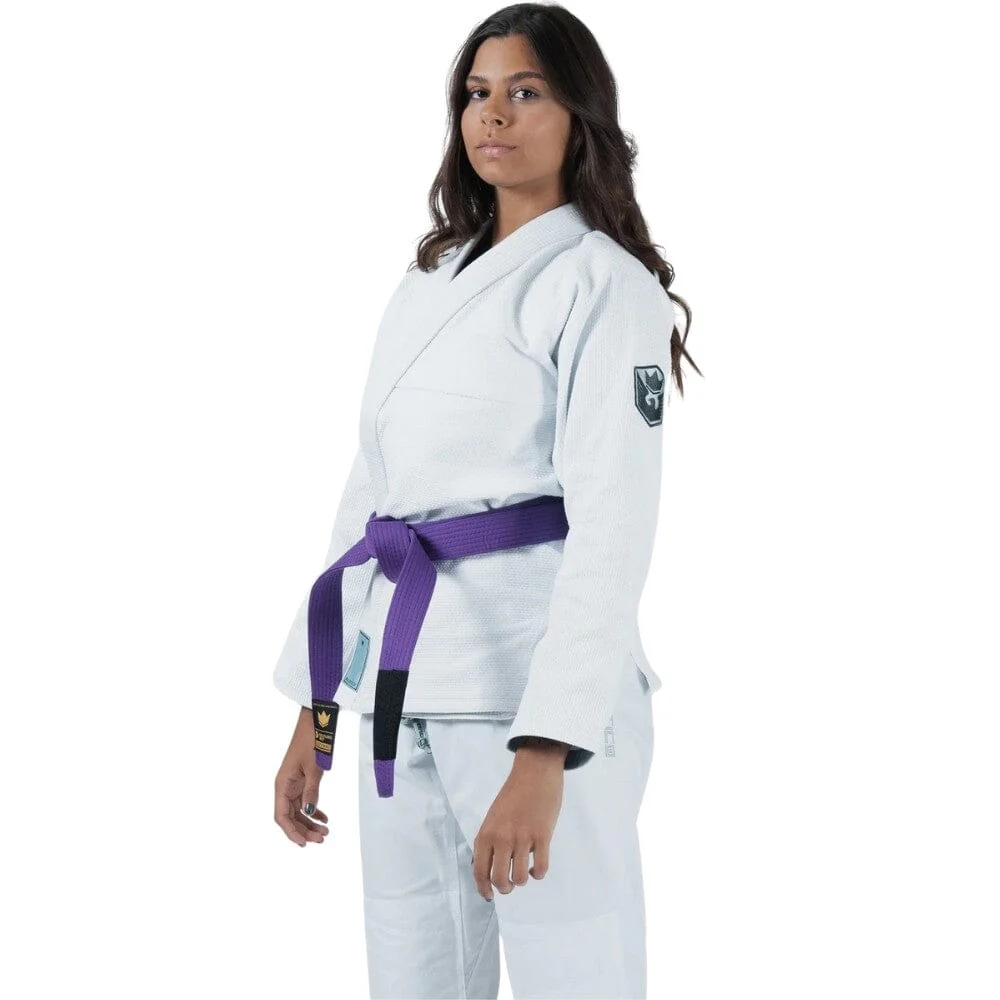 Kingz Womens Balistico 4.0 Jiu Jitsu Gi White - Image 5