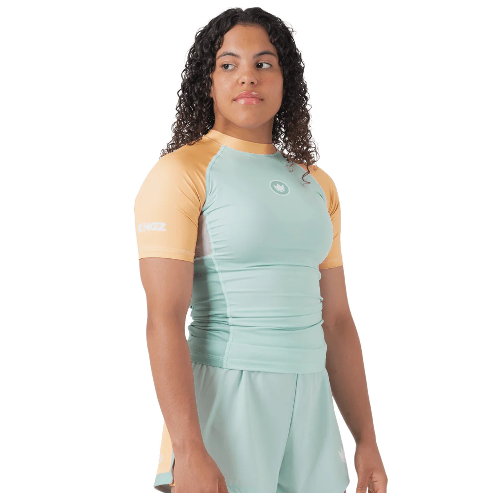 Kingz Womens Terra Rash Guard Green