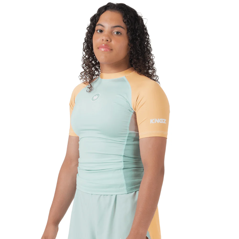 Kingz Womens Terra Rash Guard Green - Image 4