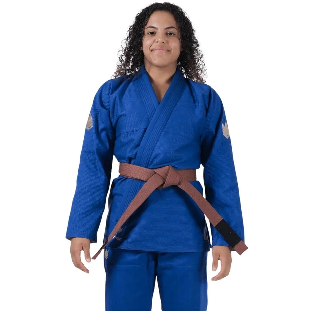 Kingz Womens The One V2 Jiu Jitsu Gi Blue - Image 2