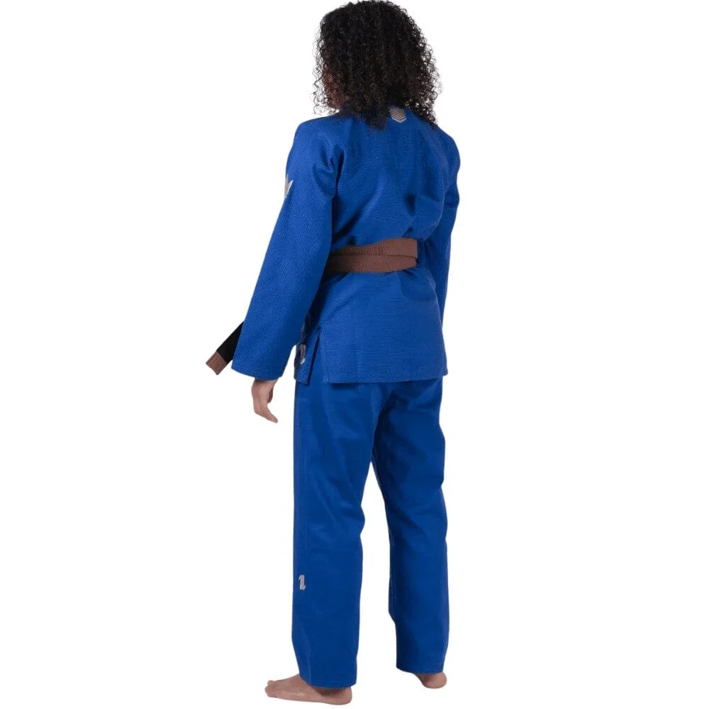 Kingz Womens The One V2 Jiu Jitsu Gi Blue - Image 4