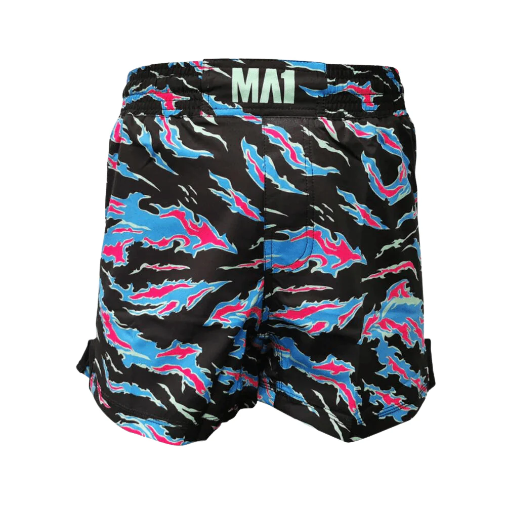 MA1 Camo Fire High Cut MMA Shorts