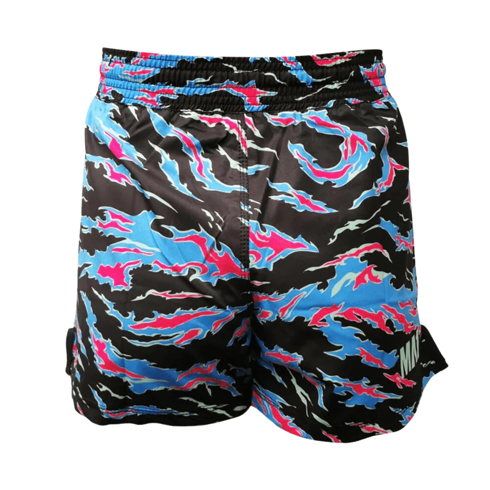 MA1 Camo Fire High Cut MMA Shorts - Image 4