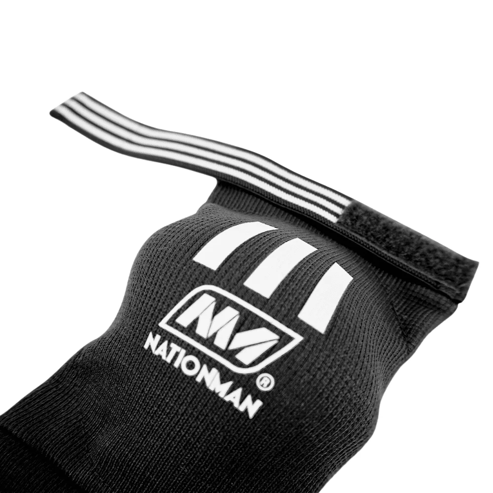 Nationman Muay Thai Elbow Pads Black - Image 2