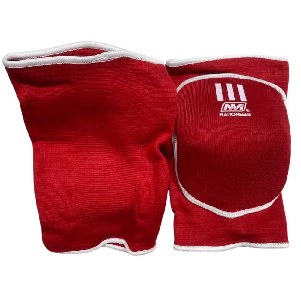 Nationman Muay Thai Knee Pads Red - Image 2