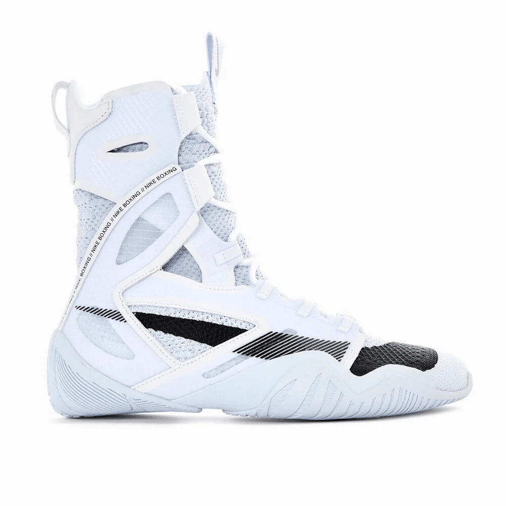 Nike HyperKO 2 Boxing Boots White/Black/Grey - Image 3
