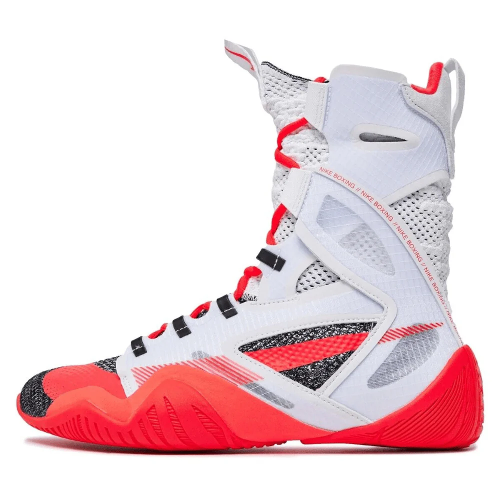 Nike HyperKO 2 Boxing Boots White/Bright Crimson/Black