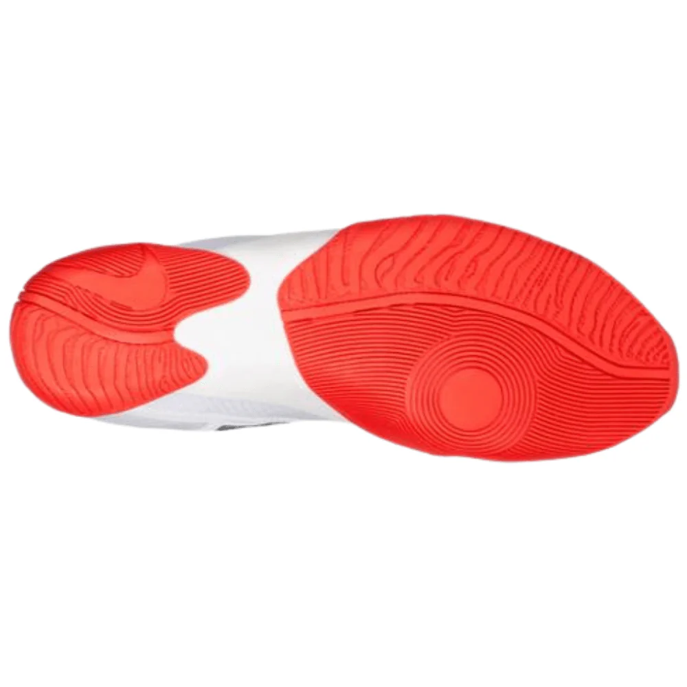 Nike HyperKO 2 Boxing Boots White/Bright Crimson/Black - Image 4