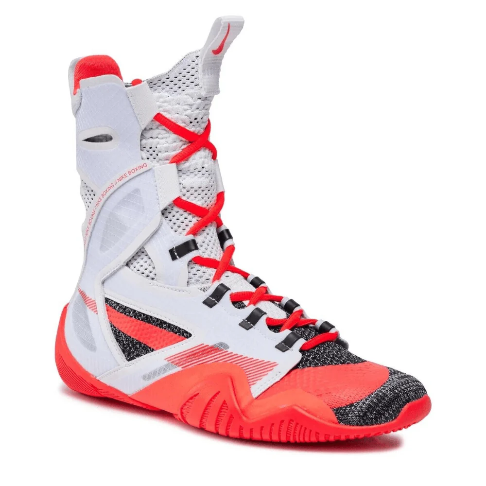 Nike HyperKO 2 Boxing Boots White/Bright Crimson/Black - Image 5