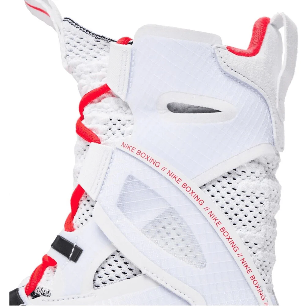 Nike HyperKO 2 Boxing Boots White/Bright Crimson/Black - Image 6