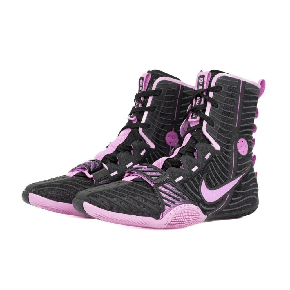 Nike HyperKO 3 Boxing Boots Black/Magenta - Image 2