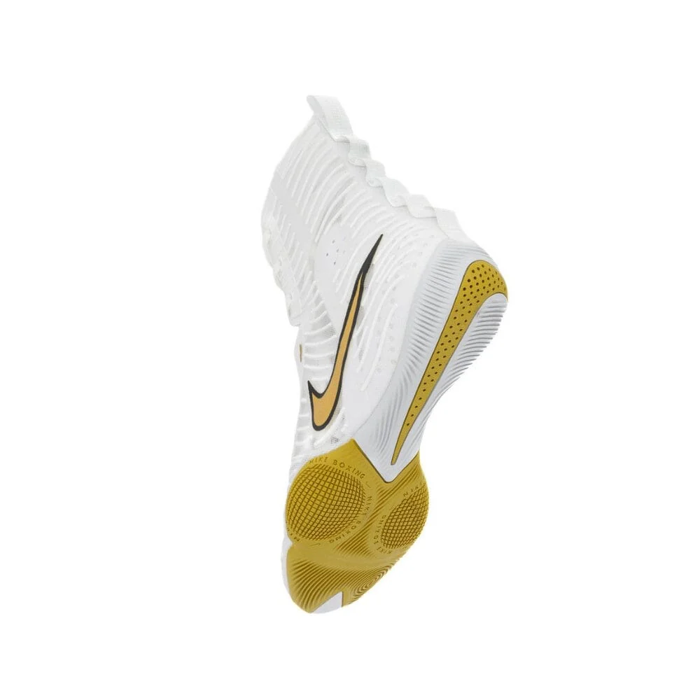 Nike HyperKO 3 Boxing Boots White/Gold - Image 3