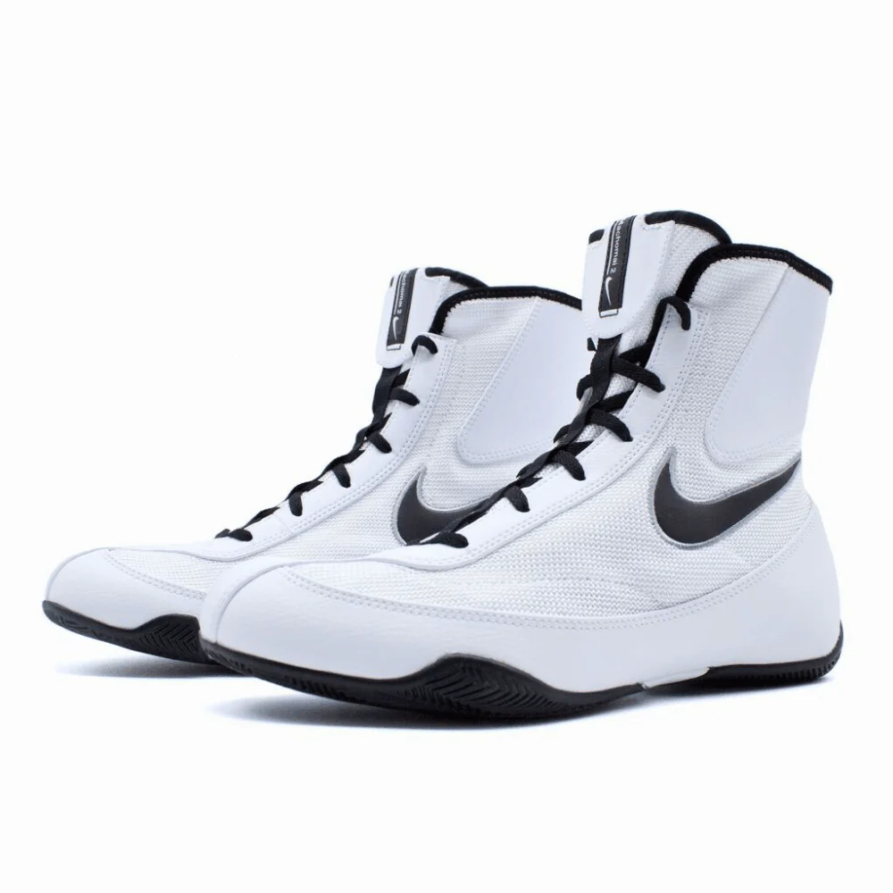 Nike Machomai 2 Boxing Boots White/Black - Image 3