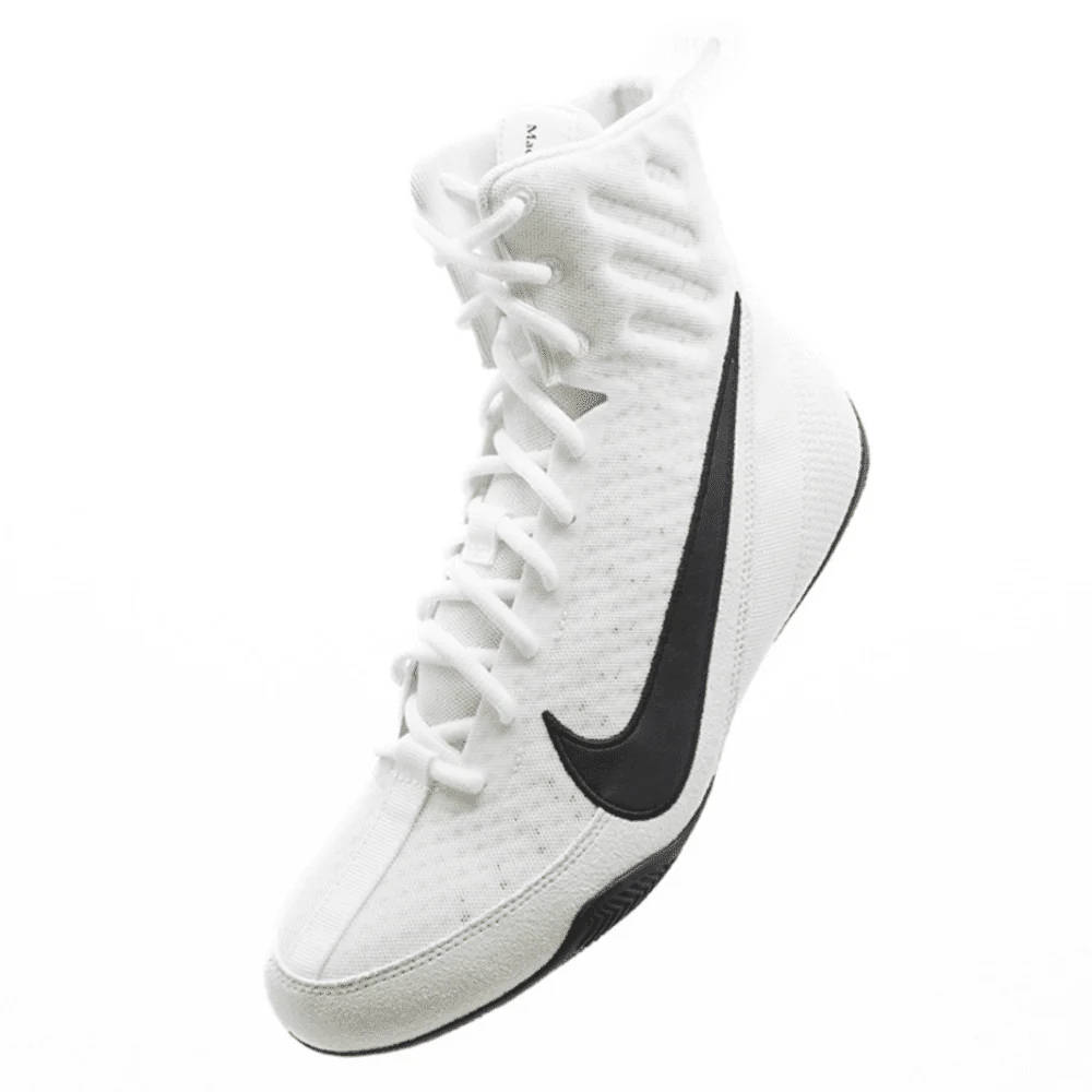 Nike Machomai 3 Boxing Shoes White/Black - Image 3