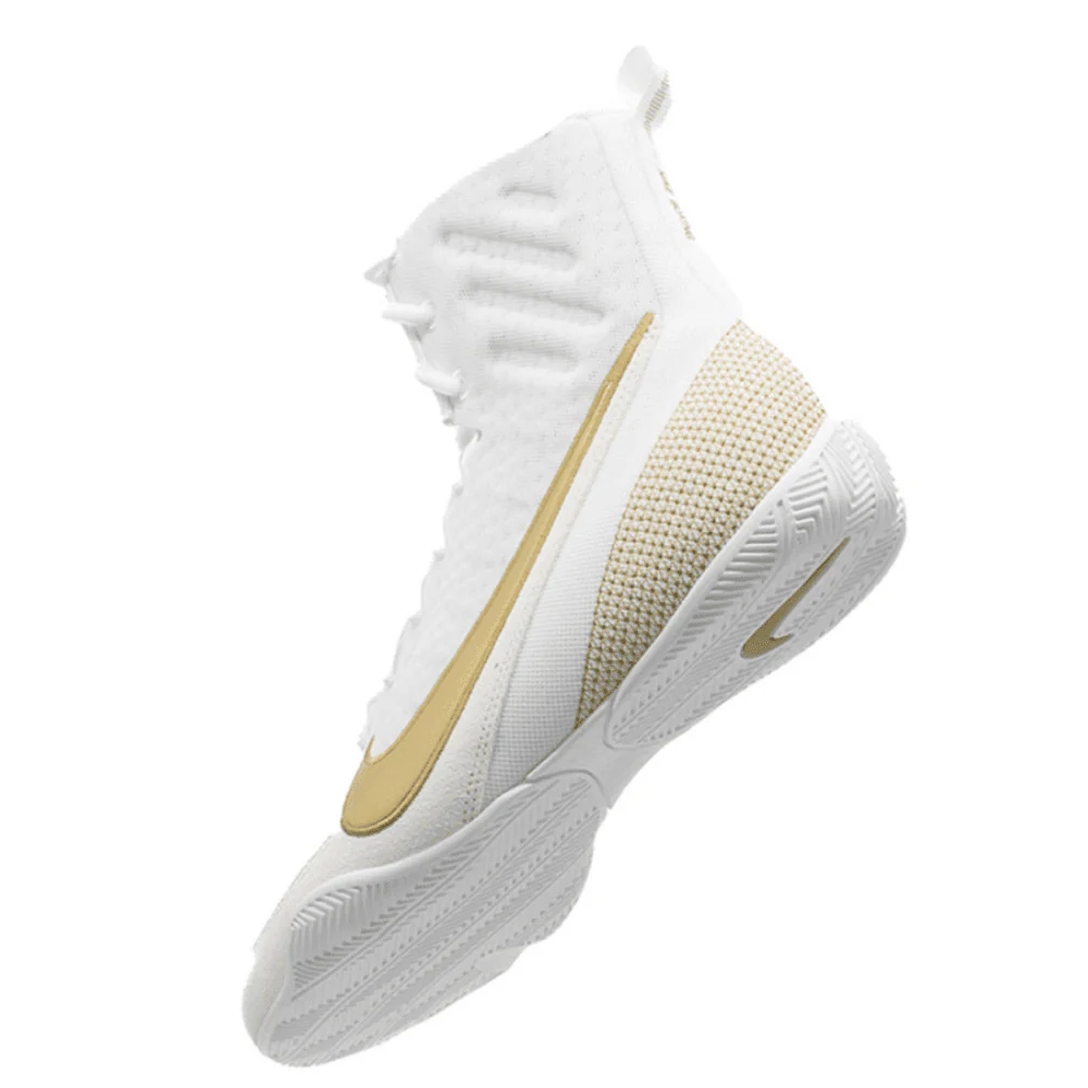 Nike Machomai 3 Boxing Shoes White/Gold - Image 2