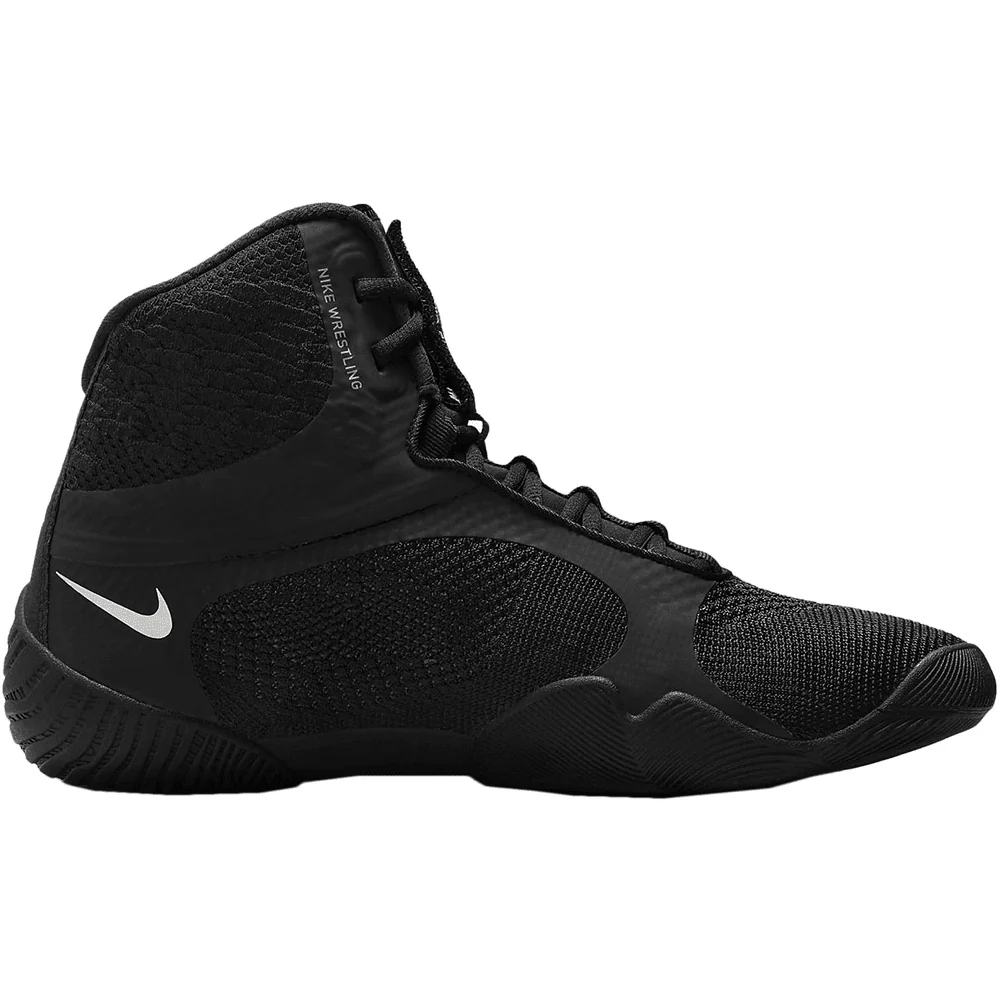 Nike Tawa Wrestling Boots Black/Silver - Image 2