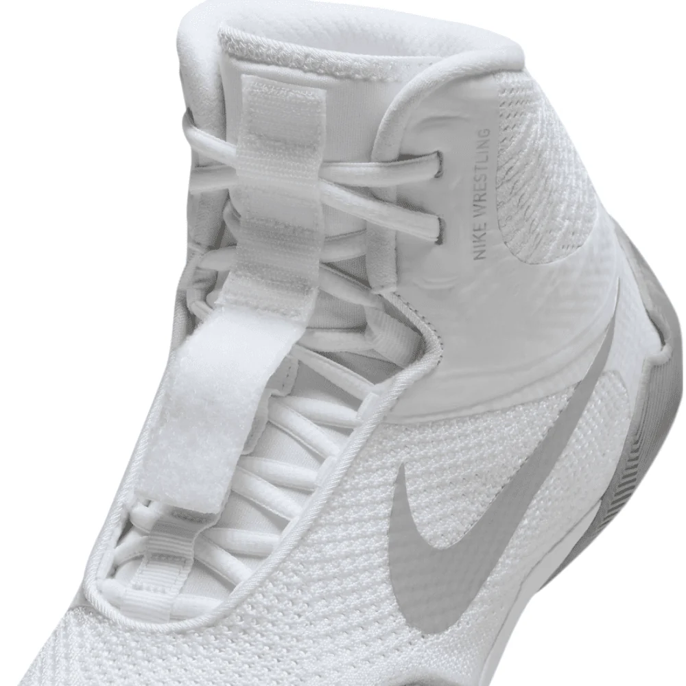 Nike Tawa Wrestling Boots White/Silver - Image 5