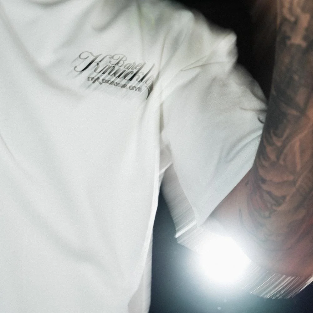NYT Bareknuckle Premium Tee White - Image 4