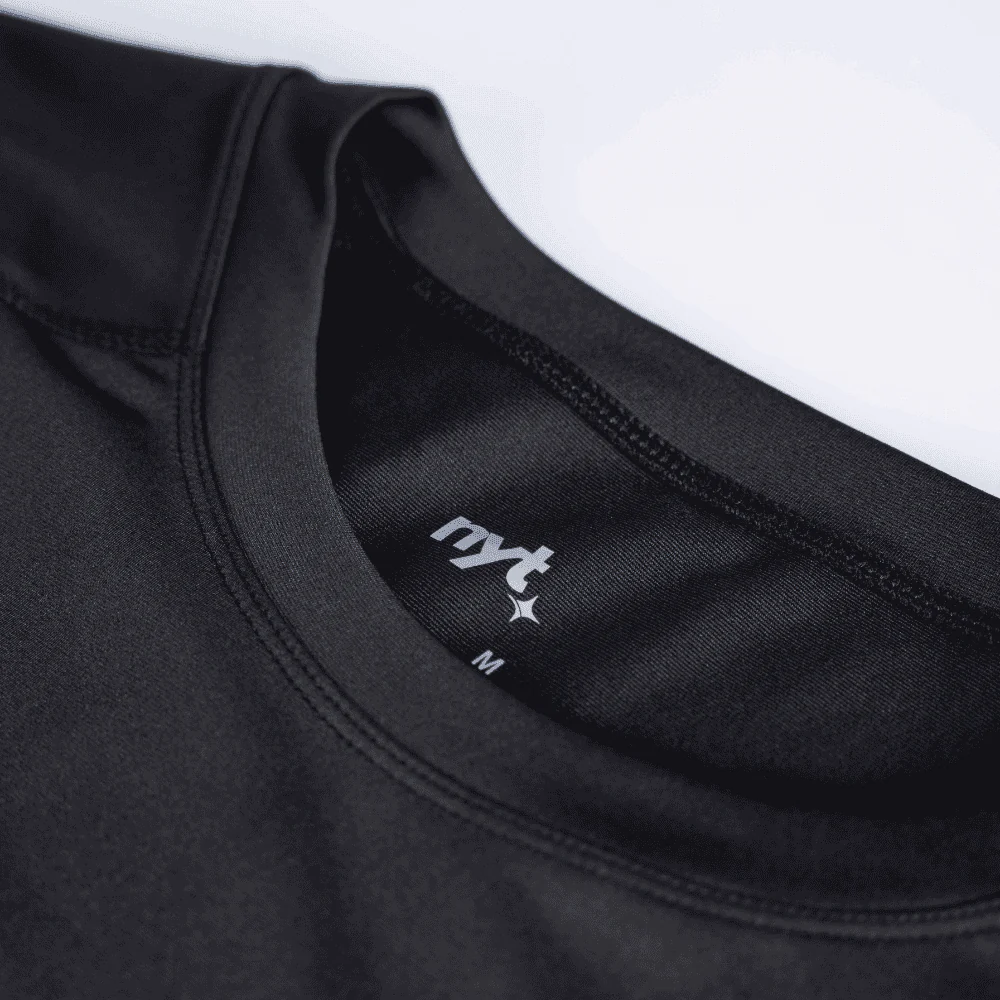 NYT Black Logo Short Sleeve Rashguard Tee - Image 5