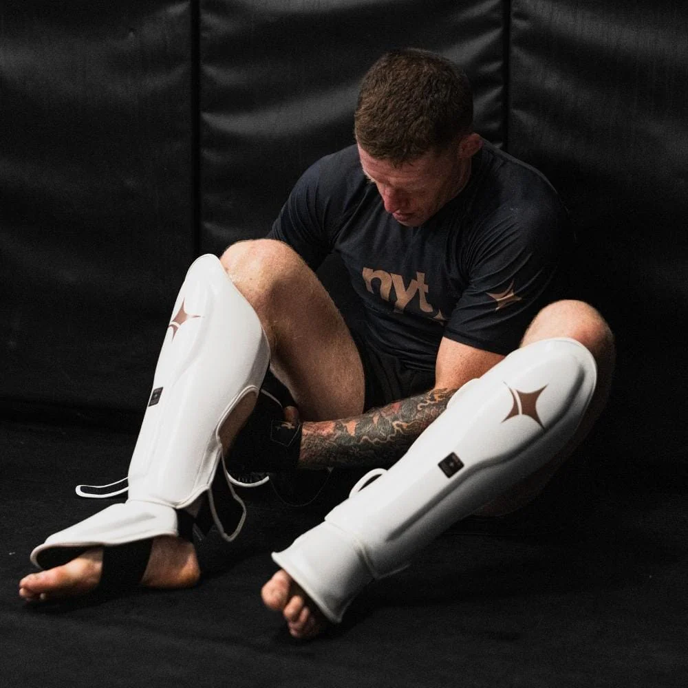 NYT Muay Thai Shin Guards White - Image 4