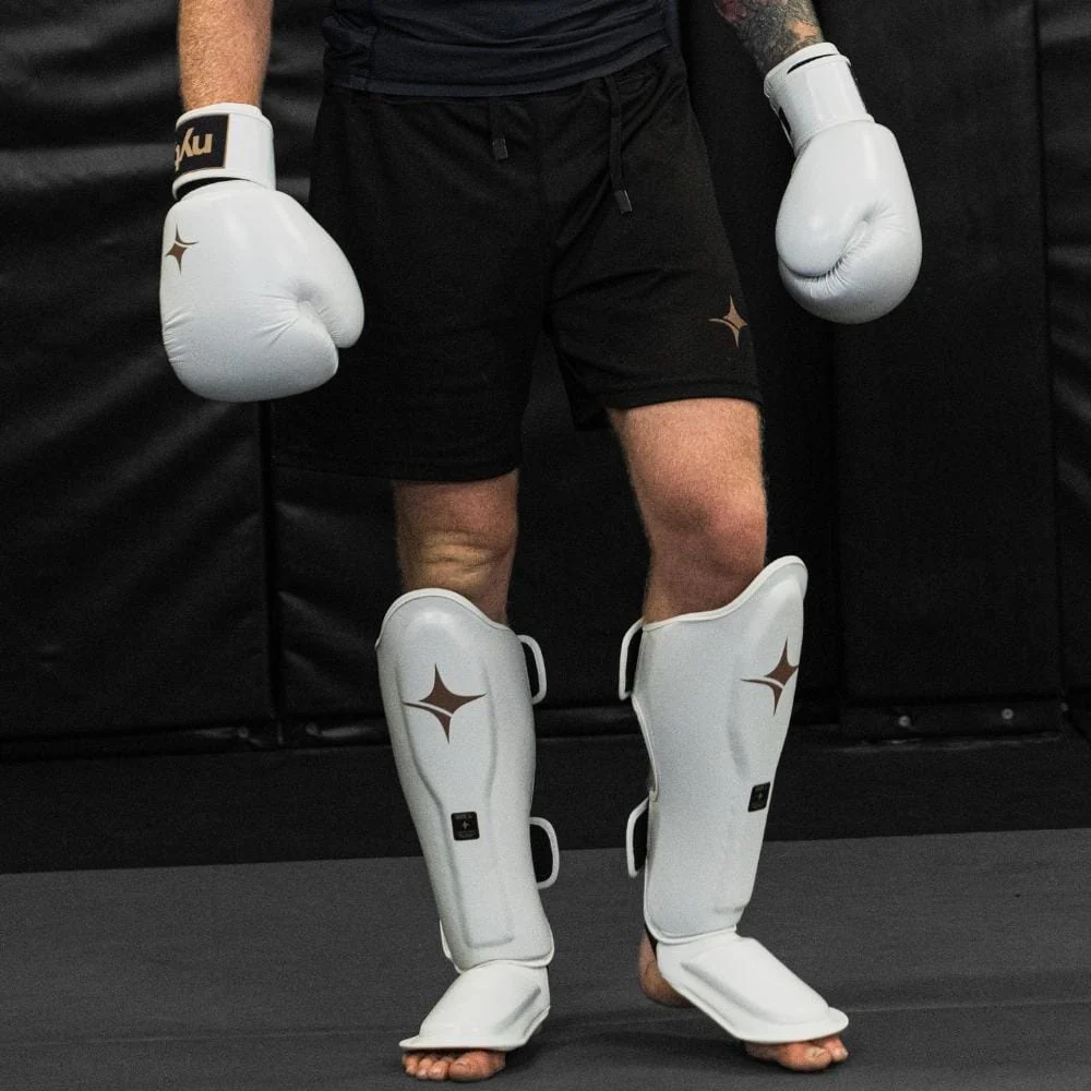 NYT Muay Thai Shin Guards White - Image 5