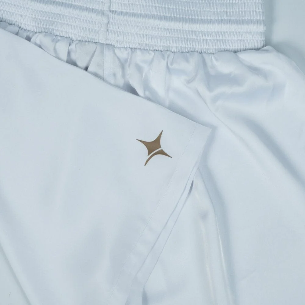 NYT Satin Boxing Shorts White/Sand - Image 2