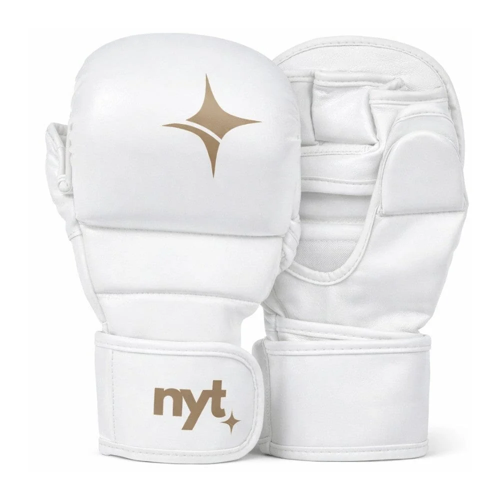 NYT Staple Series 7oz MMA Sparring Gloves White/Sand
