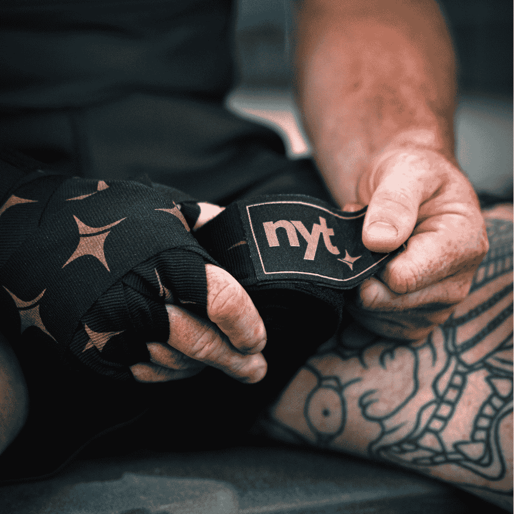 NYT Staple Series Hand Wraps Black/Sand - Image 5