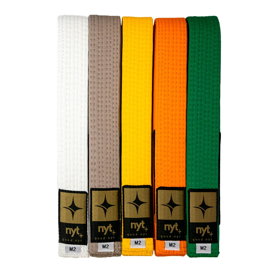 NYT Youth BJJ Gi Belt Solid Colour Grey - Image 3
