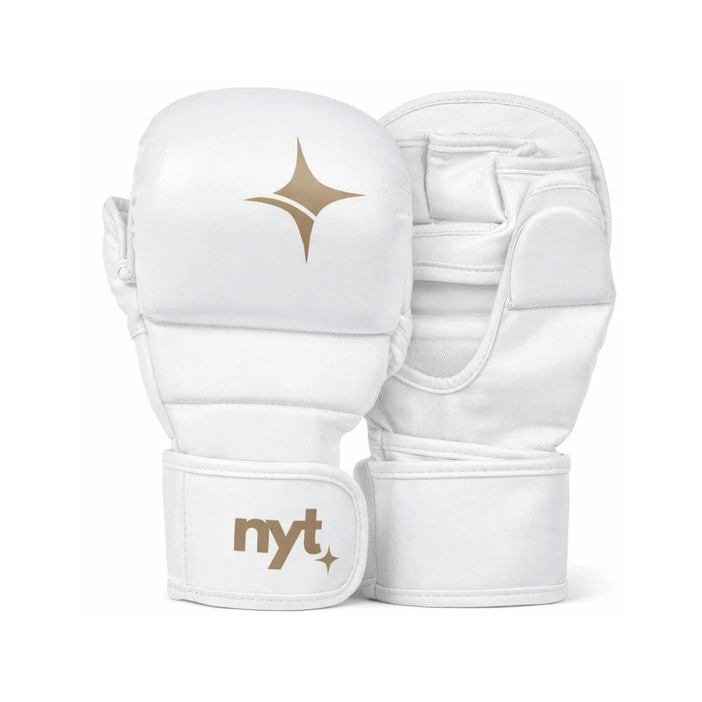 NYT Youth Nytmare 7oz MMA Sparring Gloves White/Sand
