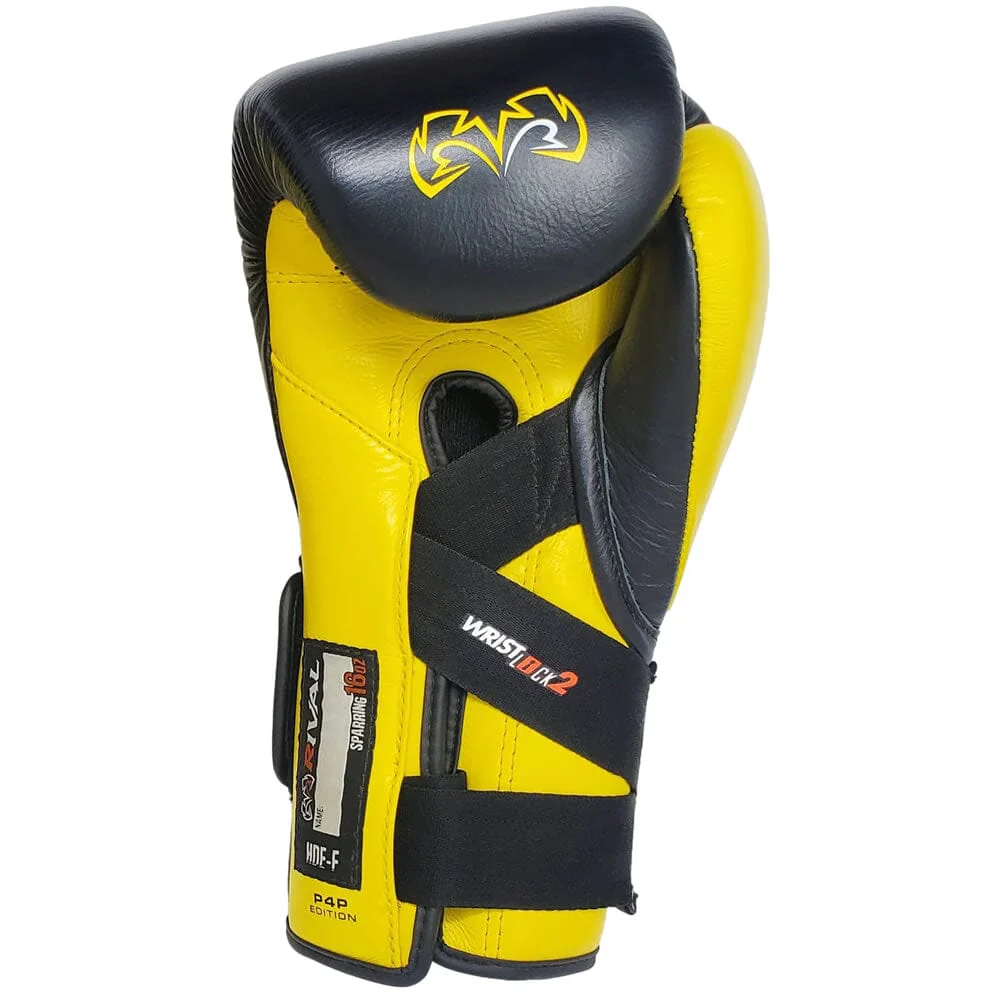 Rival RFX-Guerrero-V Sparring Gloves (P4P Edition) Black/Yellow - Image 3