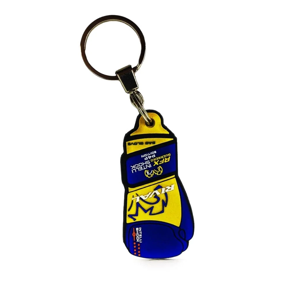 Rival RFX Rubber Key Chain Blue/Yellow