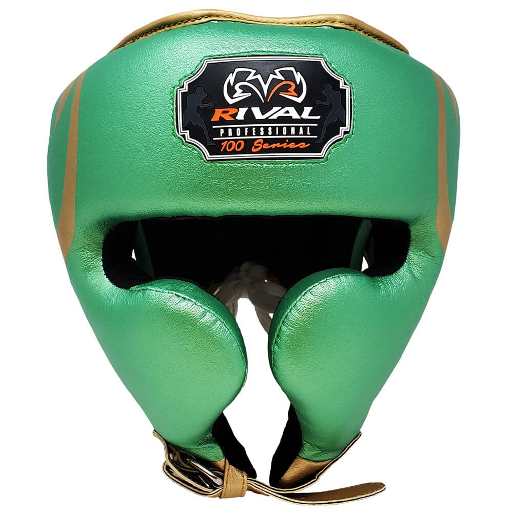 Rival RHG100 Professional Headgear Green/Gold