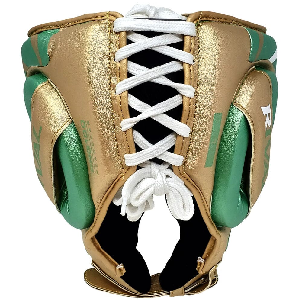 Rival RHG100 Professional Headgear Green/Gold - Image 3