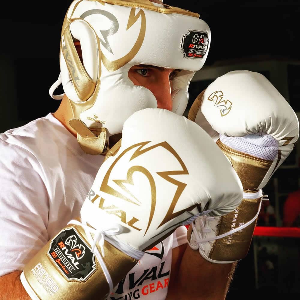Rival RHG100 Professional Headgear Black/Gold - Image 5