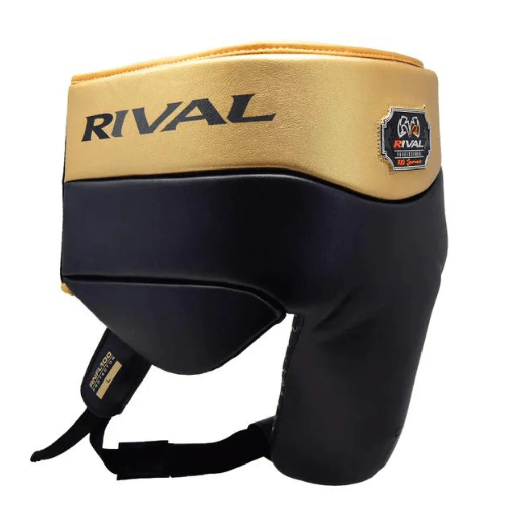 Rival RNFL100 Professional Groin Protector with Laces Black/Gold - Image 2