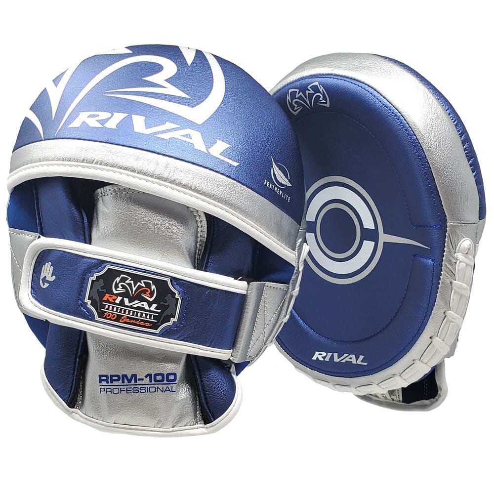 Rival RPM100 Professional Punch Mitts Blue/Silver