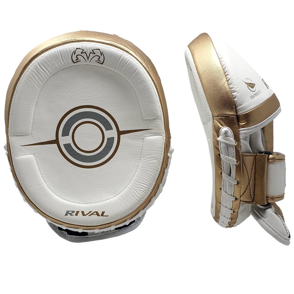Rival RPM100 Professional Punch Mitts White/Gold - Image 2