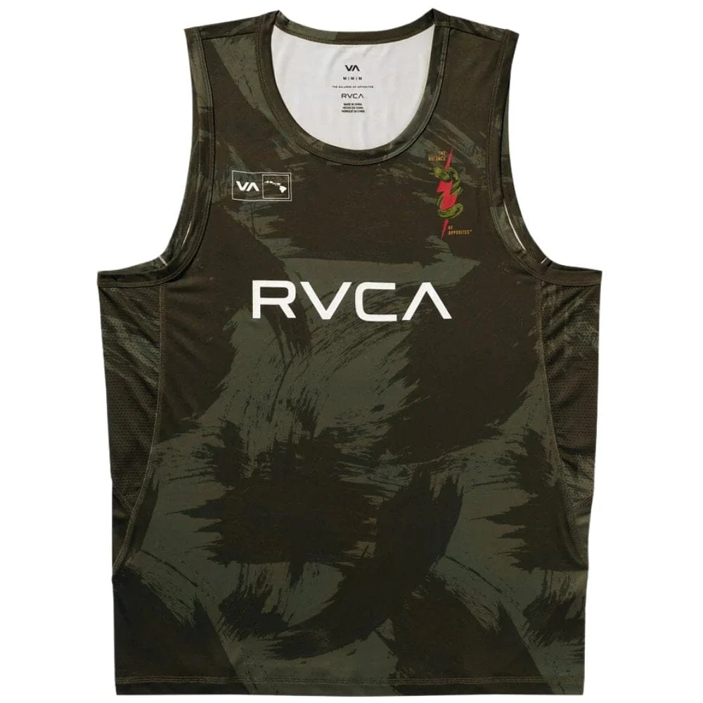 RVCA Hawaii Sport Vent Tank Top Island Camo - Image 3