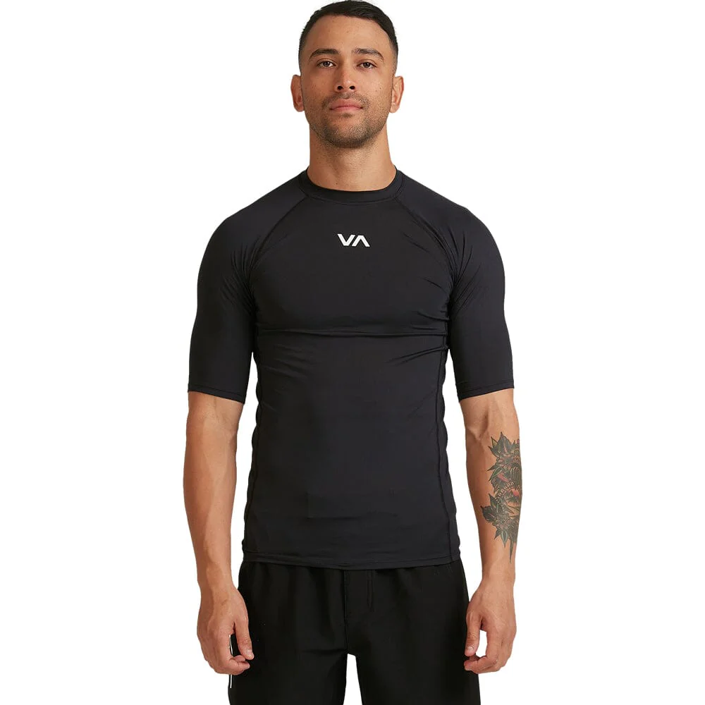 RVCA Sport Short Sleeve Rashguard Black