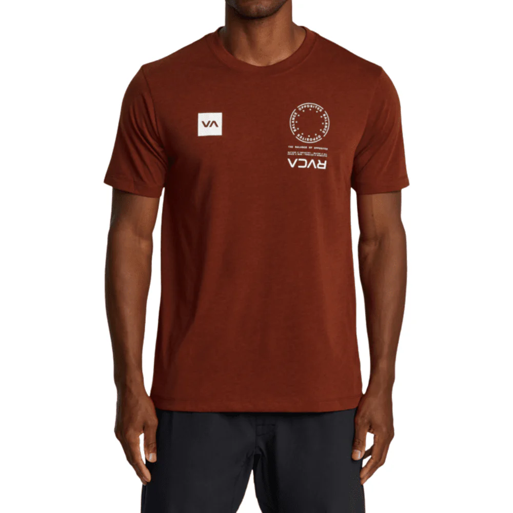 RVCA VA Mark Short Sleeve T-Shirt Brick Red